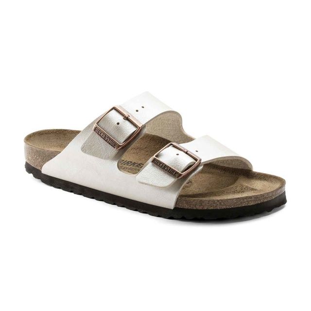 Birkenstock Slide Sandals - Oyster - 1009921/ ARIZONA LADIES